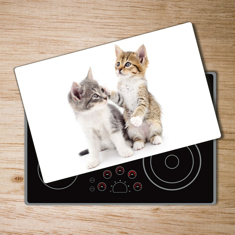 Deska kuchenna szklana Dwa małe koty