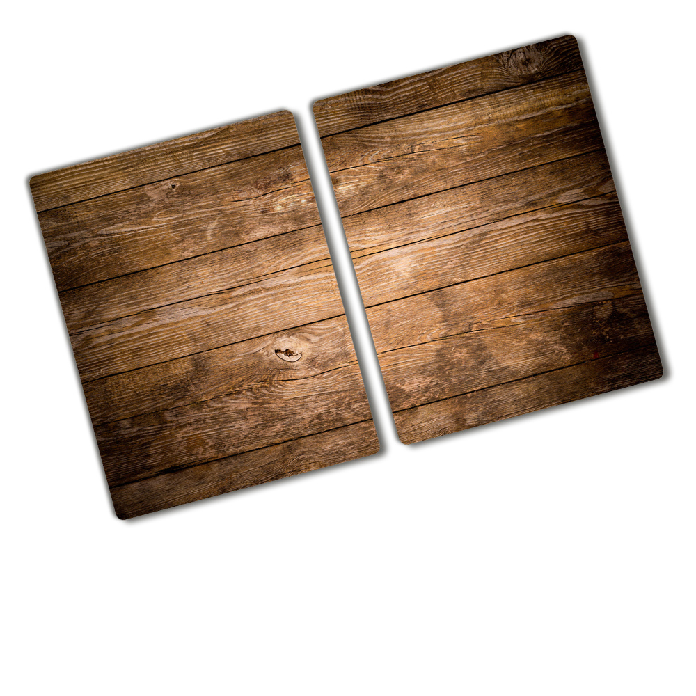 Deska kuchenna duża szklana Drewniane tło