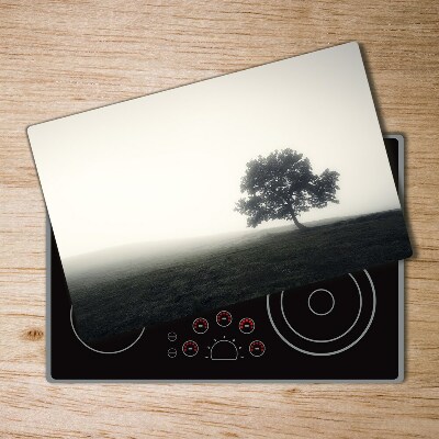 Deska kuchenna szklana Samotne drzewo