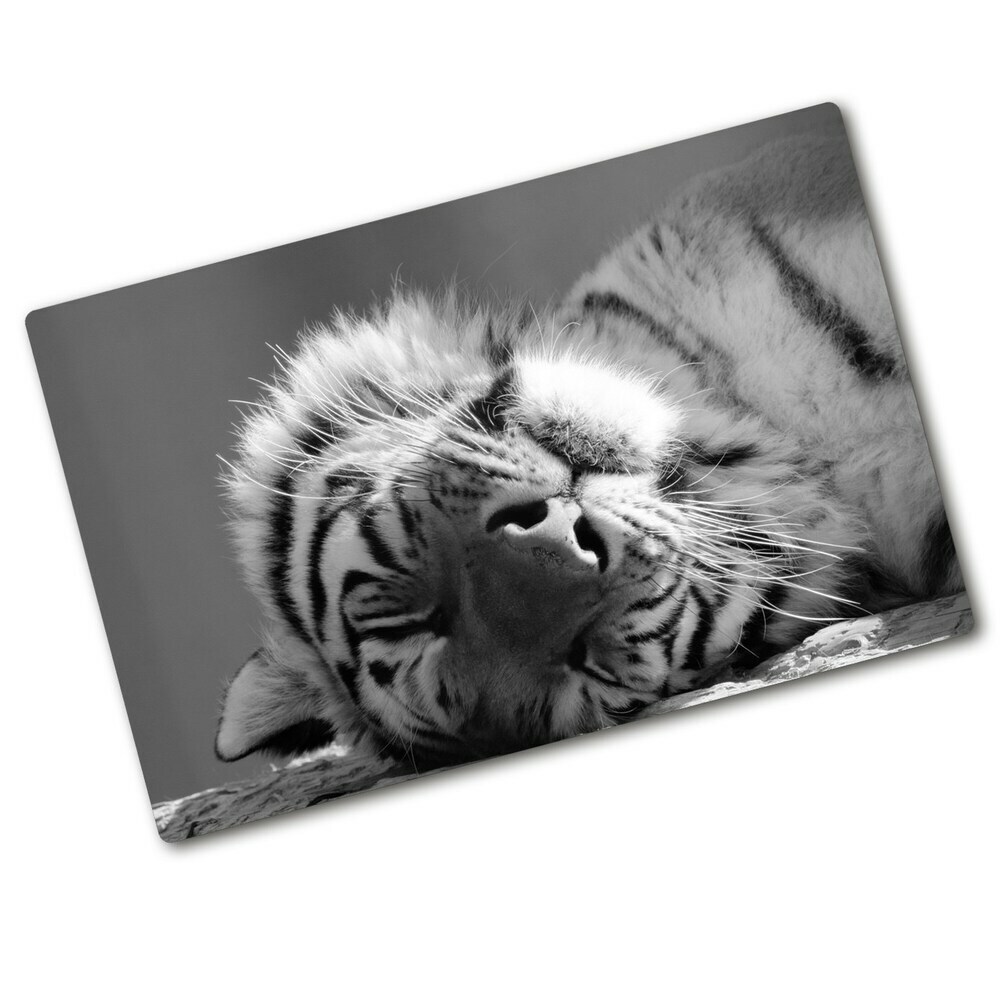 Deska kuchenna szklana Śpiący tygrys