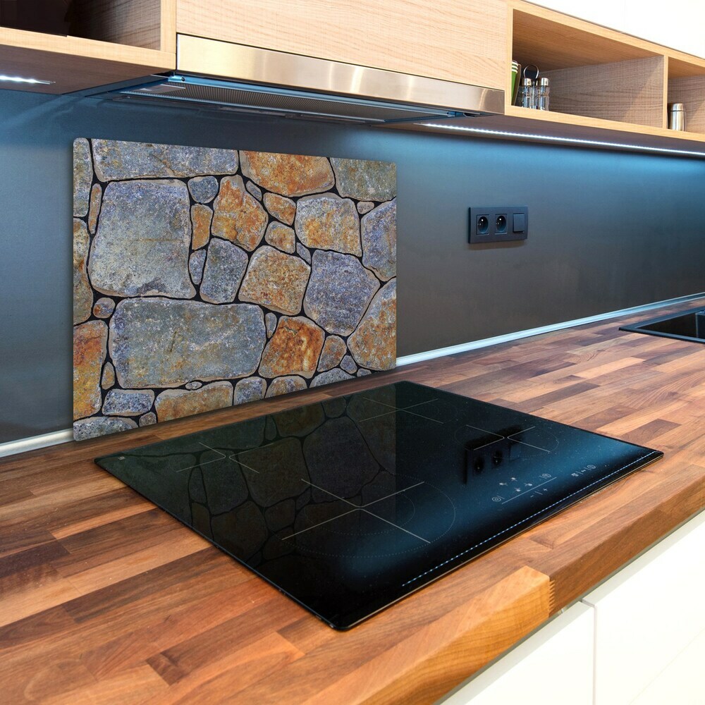 Deska kuchenna duża szklana Kamienie