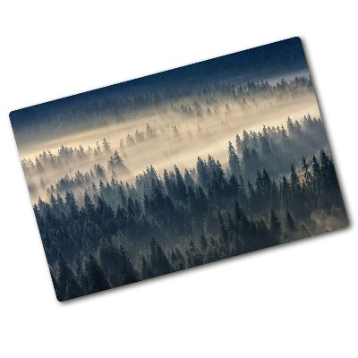 Deska kuchenna szklana Mgła nad lasem