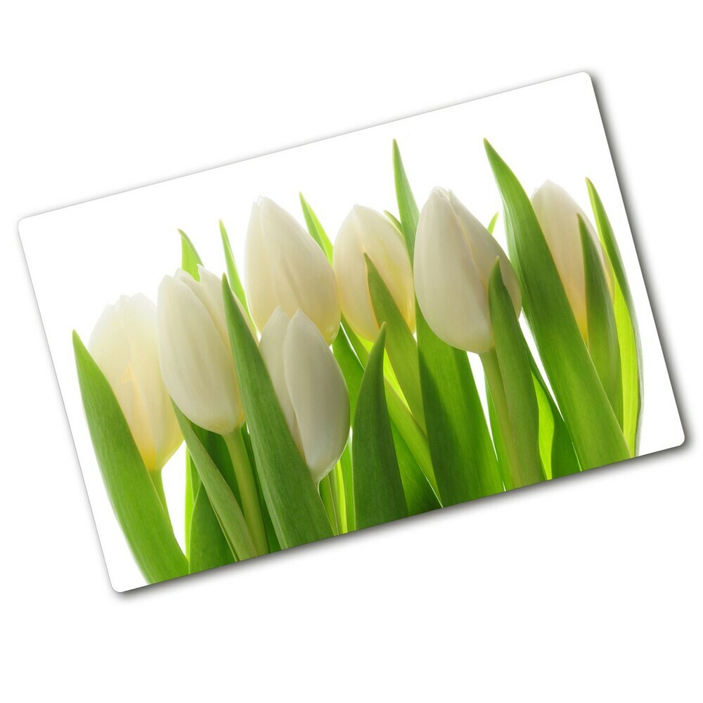 Deska do krojenia szklana Tulipany