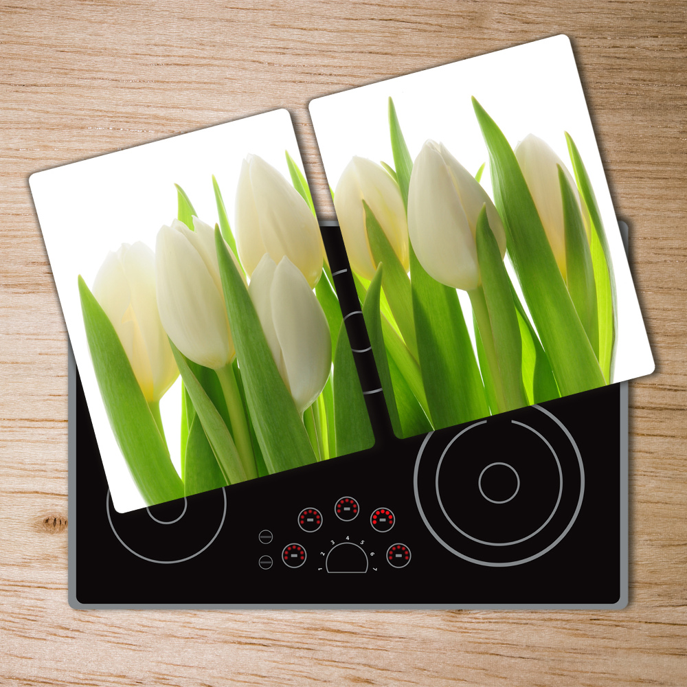 Deska do krojenia szklana Tulipany