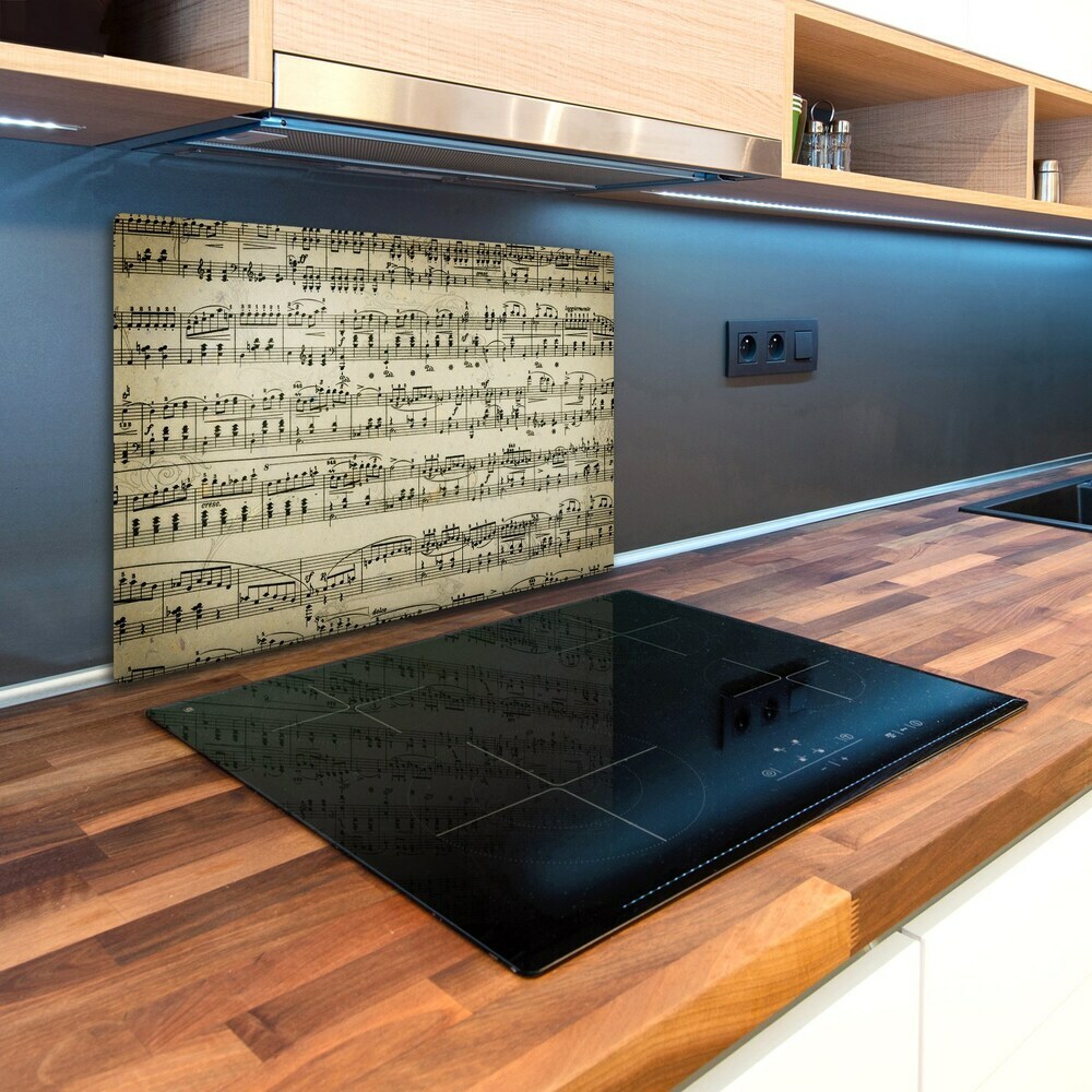 Deska kuchenna szklana Nuty na pięciolinii Muzyka