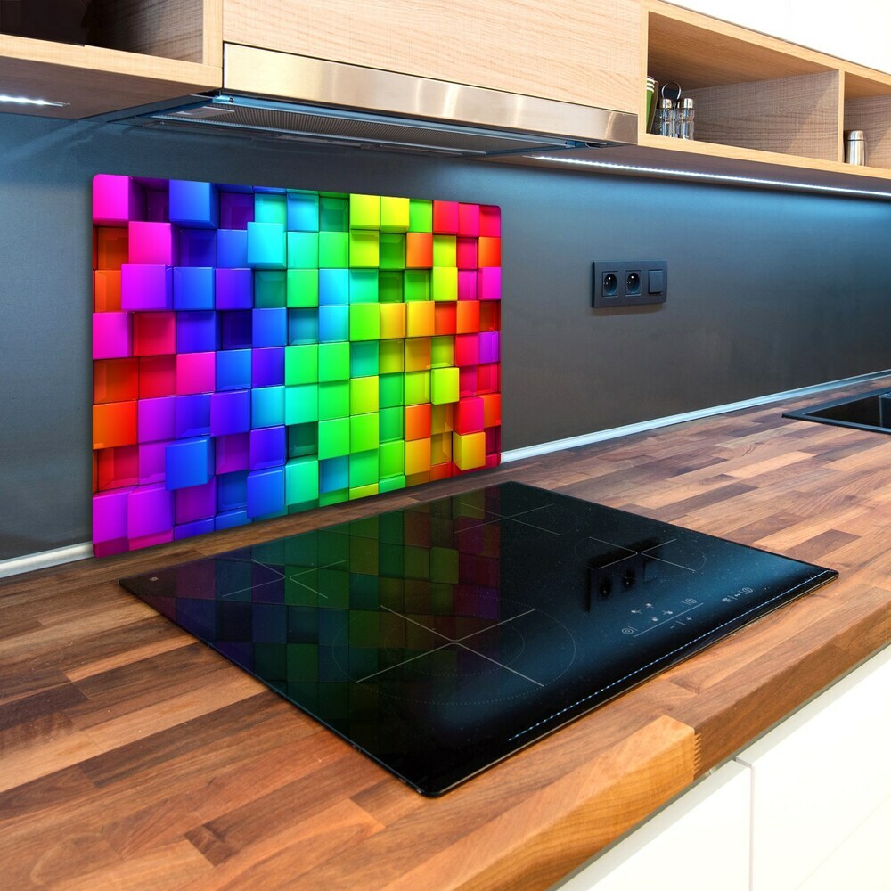 Deska kuchenna szklana Kolorowe pudełka