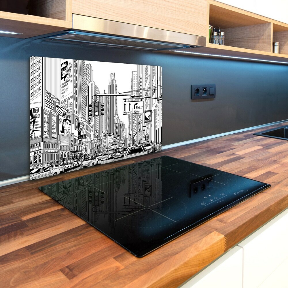 Deska kuchenna szklana Ulice Nowego Jorku