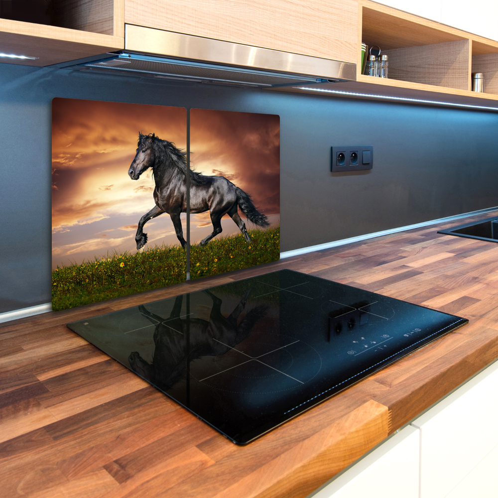 Deska kuchenna szklana Kłusujący koń