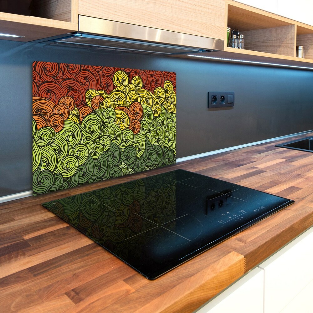 Deska kuchenna szklana Kolorowe fale