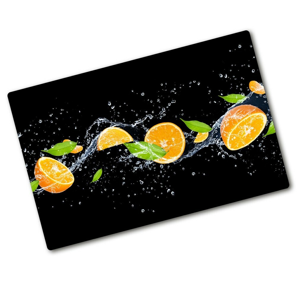 Deska do krojenia hartowana Pomarańcze i woda