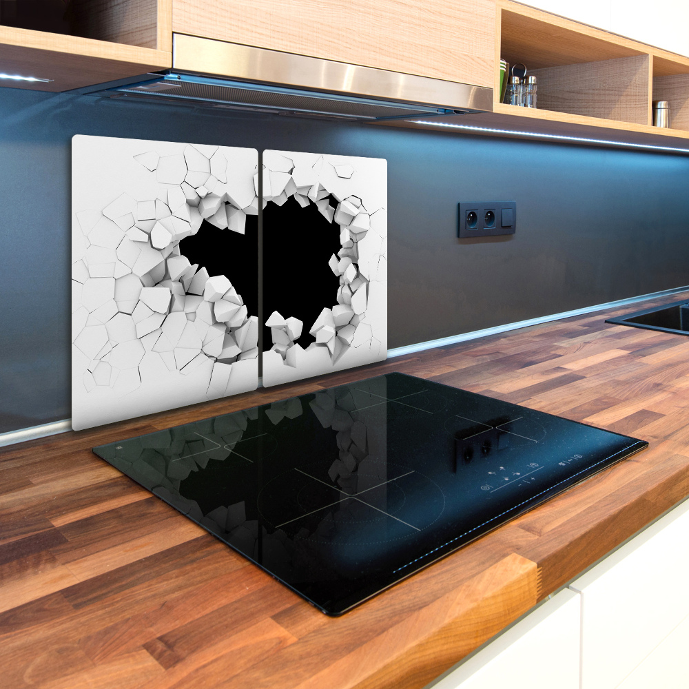 Deska kuchenna szklana Dziura w ścianie