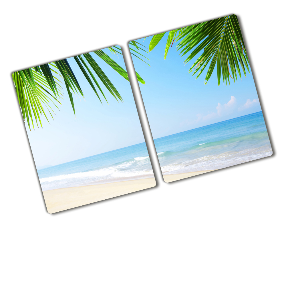 Deska kuchenna szklana Tropikalna plaża