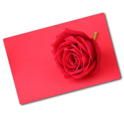 Deska do krojenia szklana Czerwona róża