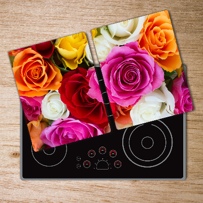 Deska do krojenia hartowana Kolorowe róże
