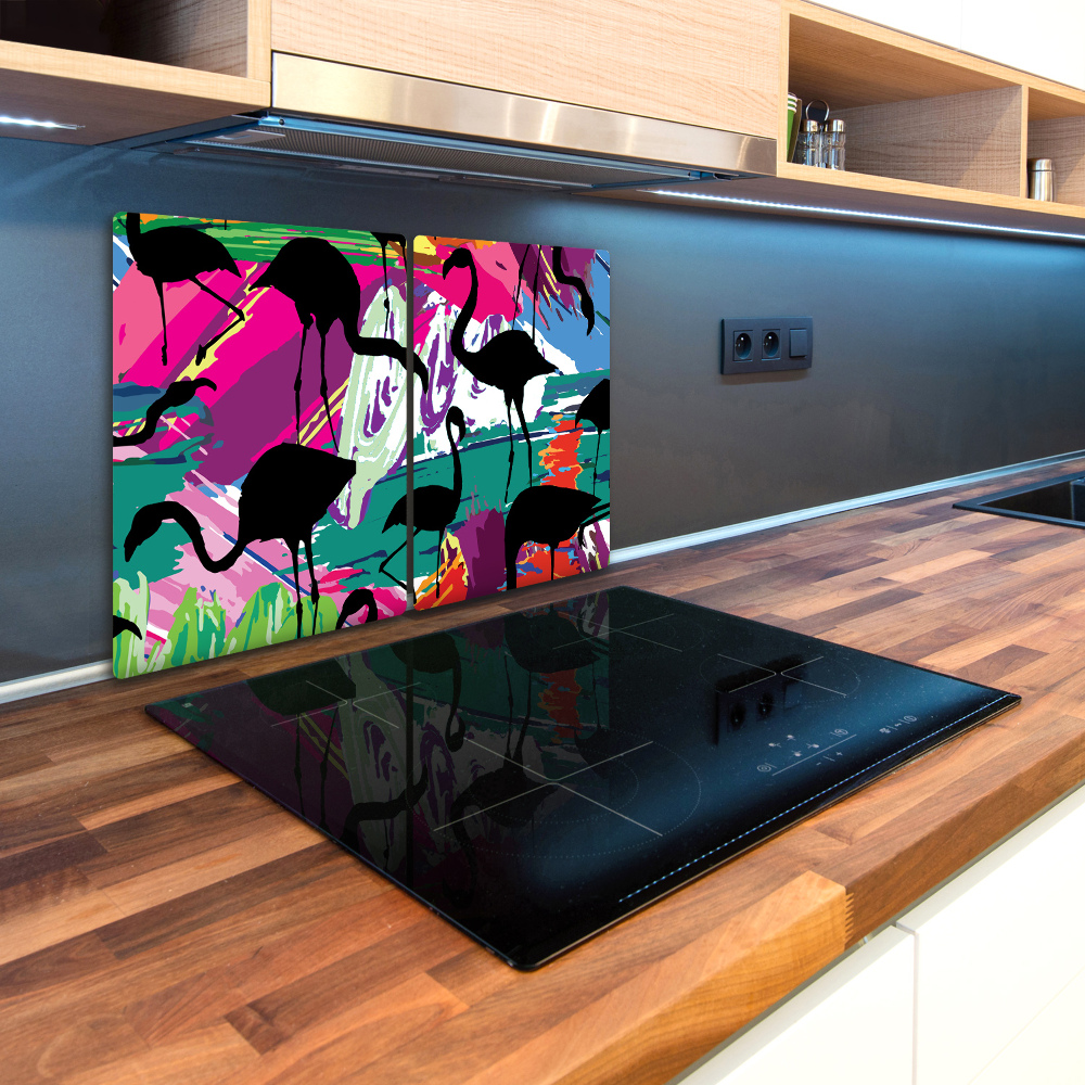 Deska kuchenna szklana Flamingi