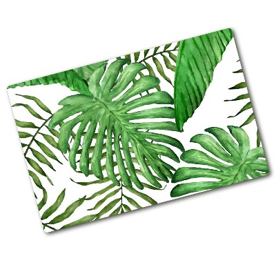Deska do krojenia hartowana Tropikalne liście