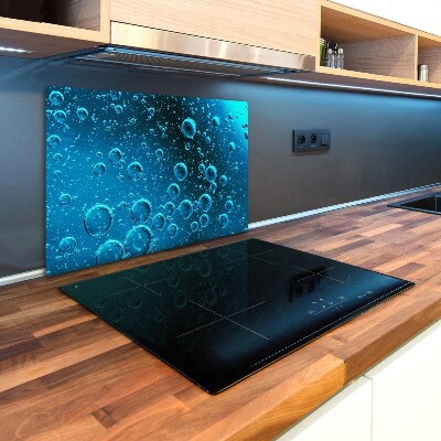 Deska kuchenna duża szklana Bąble pod wodą