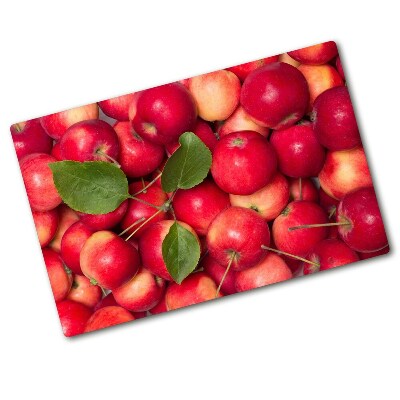 Deska kuchenna duża szklana Czerwone jabłka
