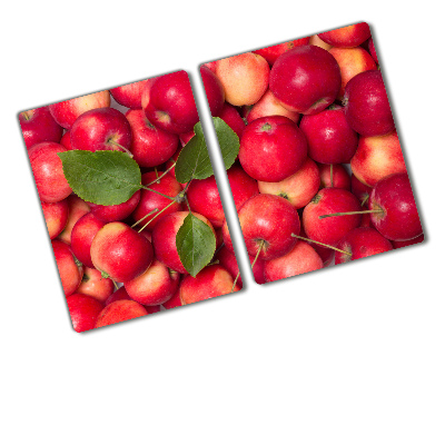 Deska kuchenna duża szklana Czerwone jabłka