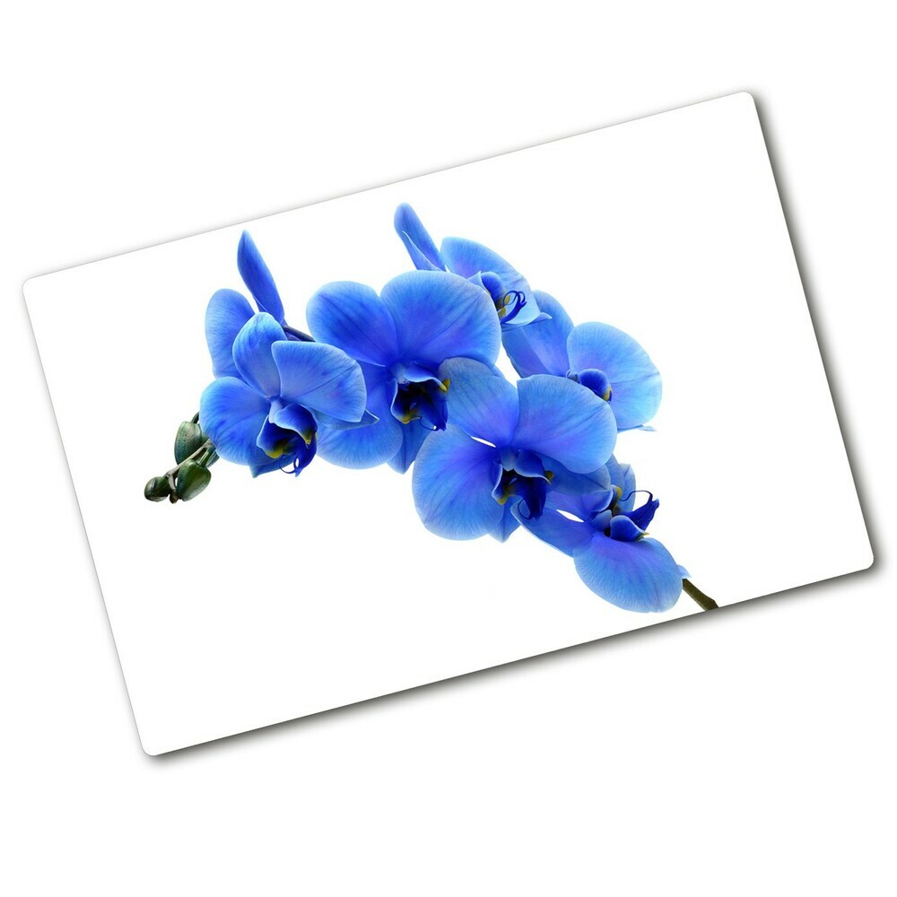 Deska do krojenia hartowana Niebieska orchidea