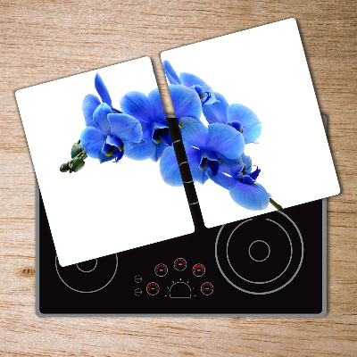 Deska do krojenia hartowana Niebieska orchidea