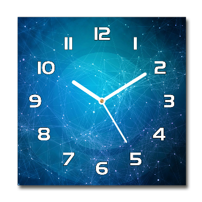 Zegar szklany kwadratowy Gwiazdozbiór