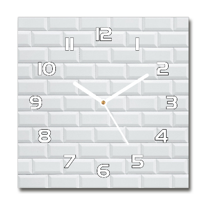Zegar szklany kwadratowy Ceramiczna ściana