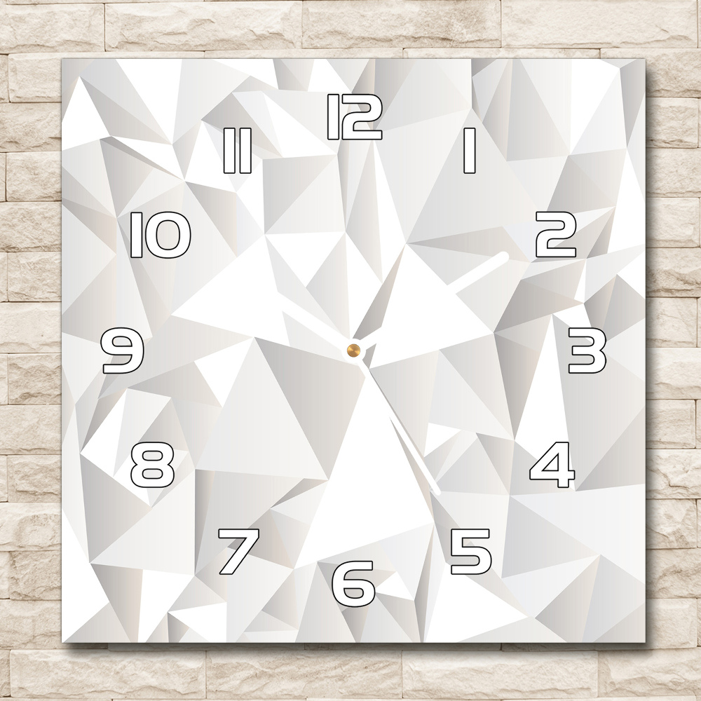 Zegar szklany kwadratowy Abstrakcyjne tło