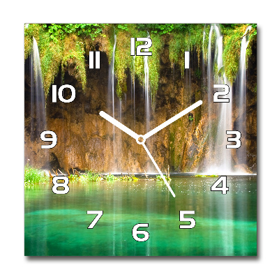 Zegar szklany kwadratowy Jeziora Plitwickie