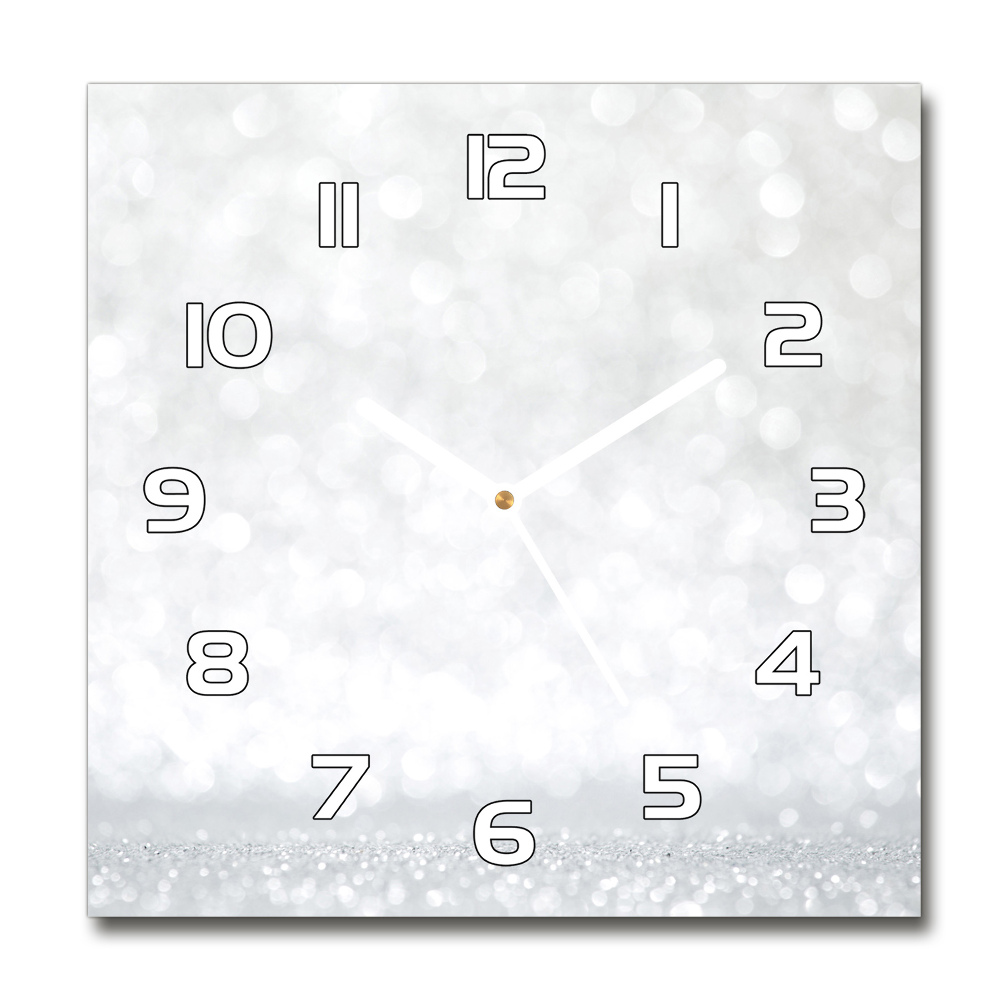 Zegar szklany kwadratowy Świecidełka