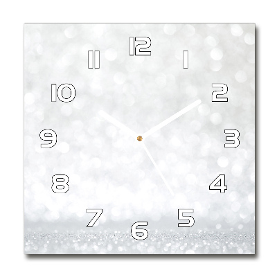 Zegar szklany kwadratowy Świecidełka