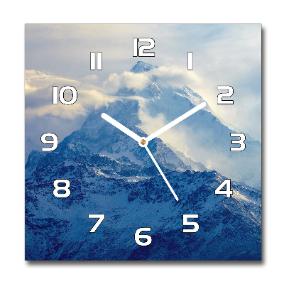Zegar szklany kwadratowy Górski szczyt