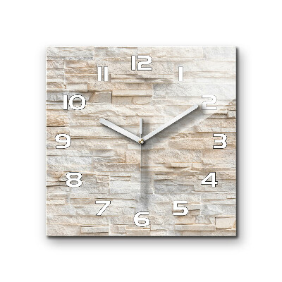 Zegar szklany na ścianę Ceglana ściana