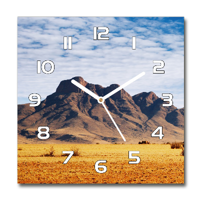 Zegar szklany okrągły Skały w Namibii
