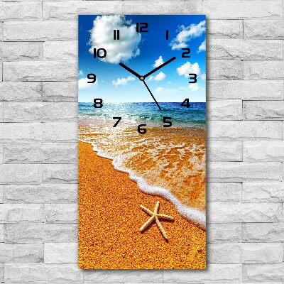 Zegar ścienny Rozgwiazda na plaży
