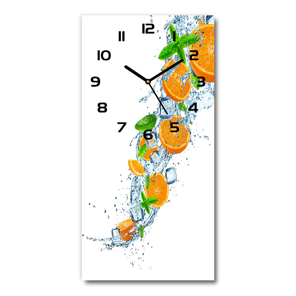 Nowoczesny zegar ścienny Pomarańcze