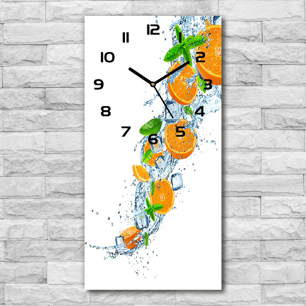 Nowoczesny zegar ścienny Pomarańcze