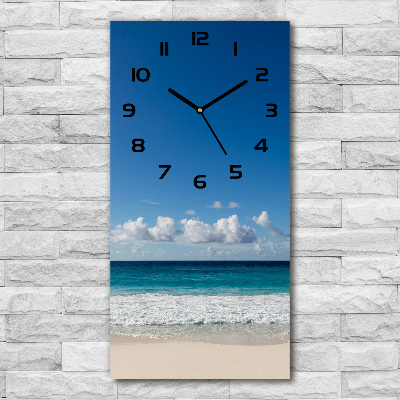 Zegar ścienny cichy Tropikalna plaża