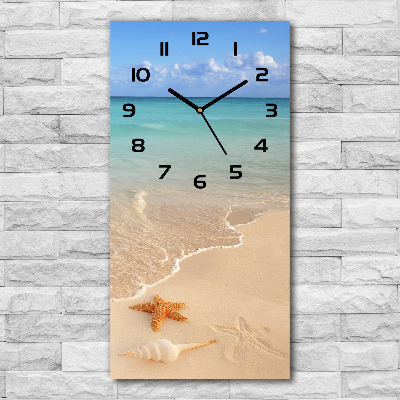 Zegar ścienny Rozgwiazda na plaży