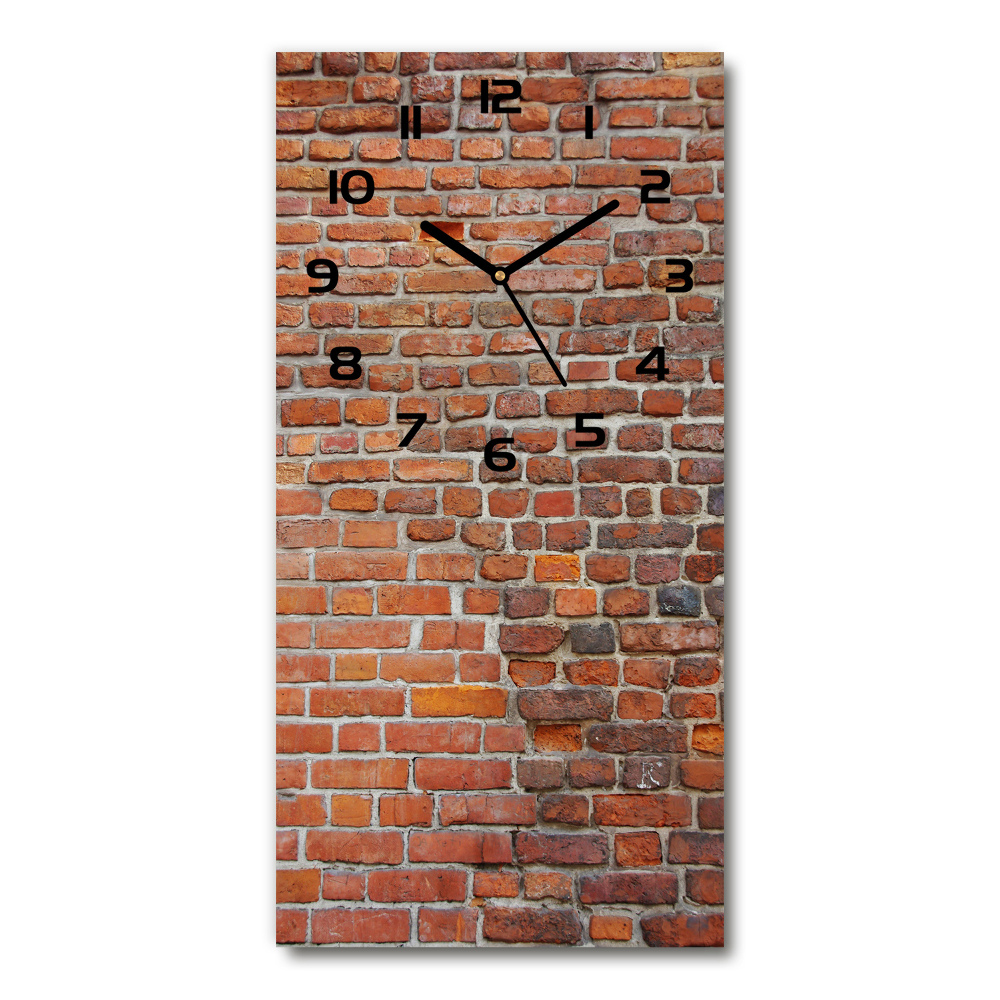 Zegar szklany ścienny Ceglana ściana