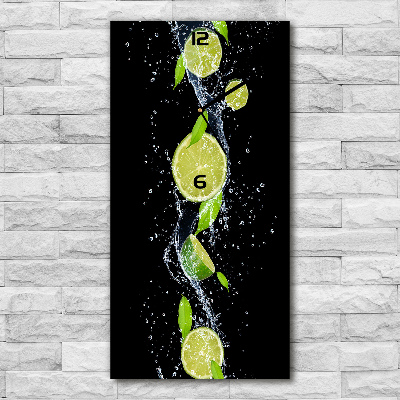 Nowoczesny zegar ścienny Limonki