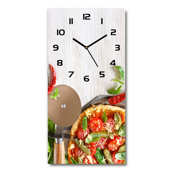Nowoczesny zegar ścienny Pizza