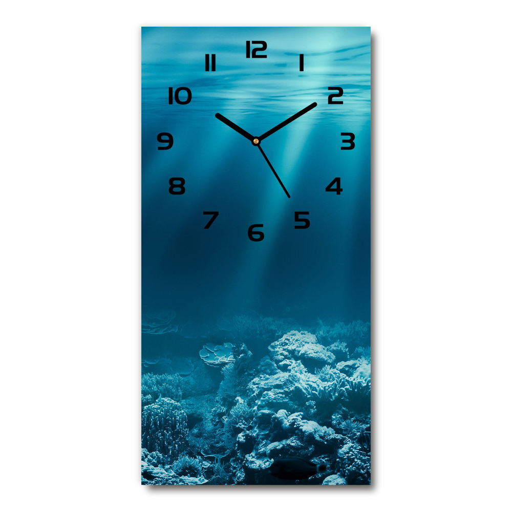 Zegar szklany ścienny Podwodny świat