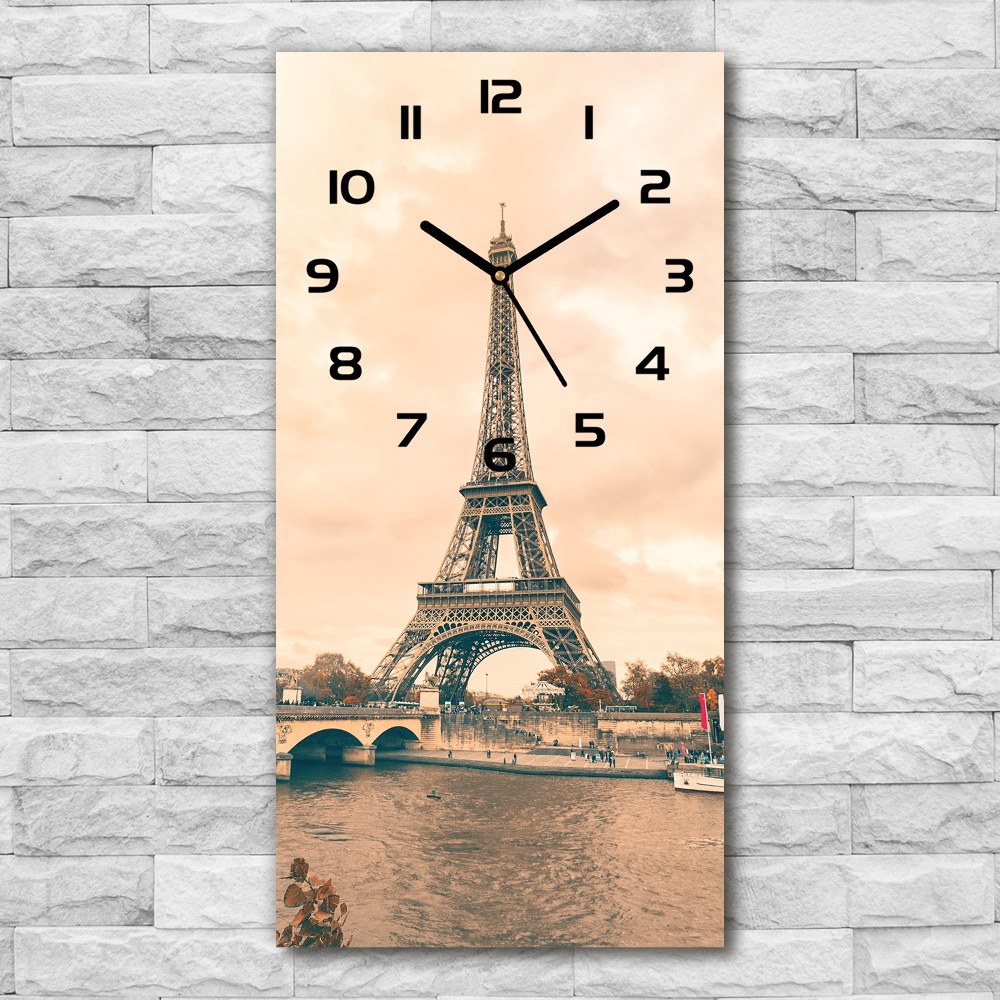 Zegar ścienny Wieża Eiffla Paryż