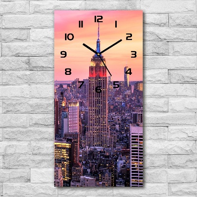 Zegar ścienny Nowy Jork zachód