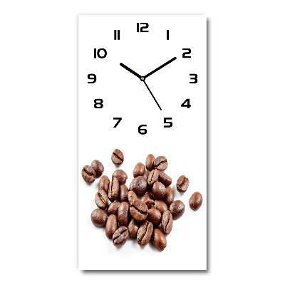 Nowoczesny zegar ścienny Ziarna kawy
