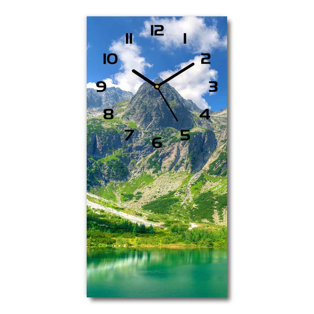 Zegar ścienny cichy Jezioro w górach
