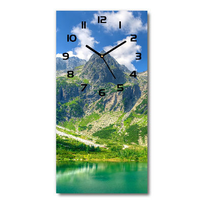 Zegar ścienny cichy Jezioro w górach