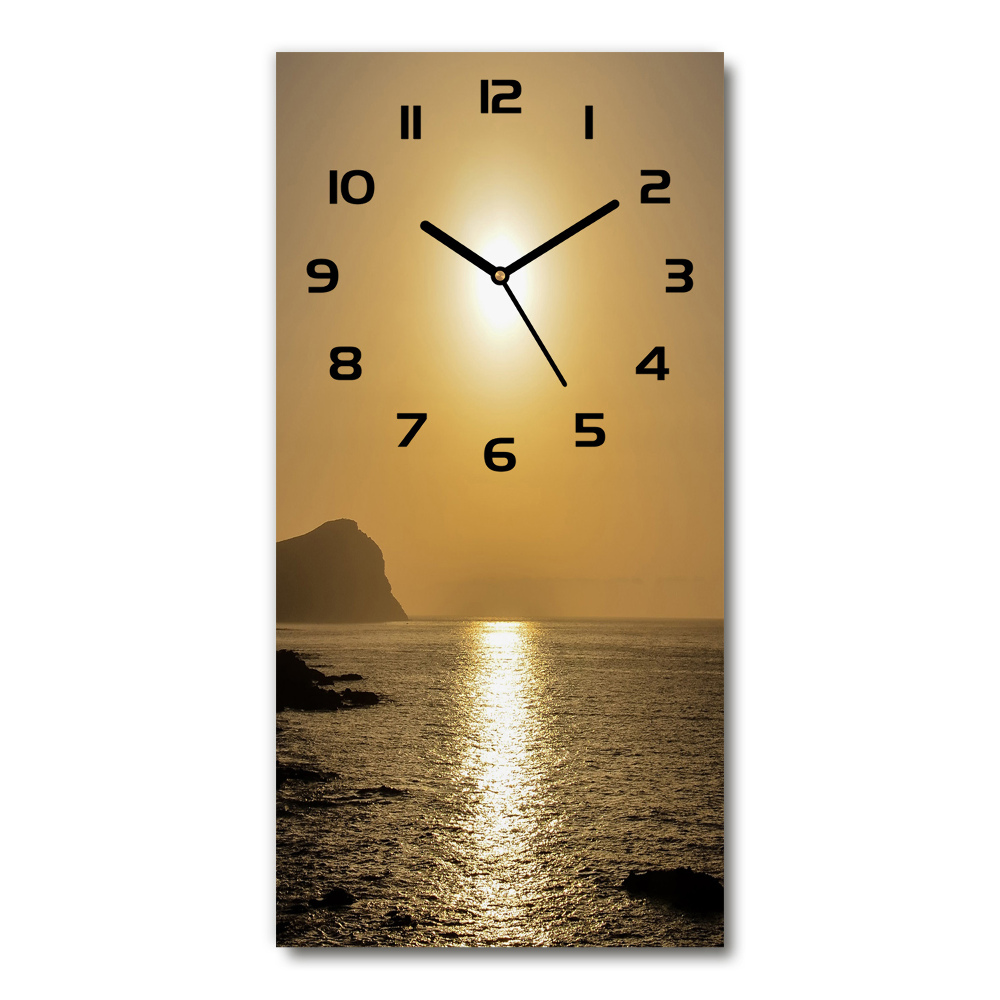 Zegar ścienny Zachód słońca morze