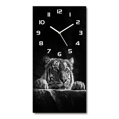 Nowoczesny zegar ścienny Tygrys
